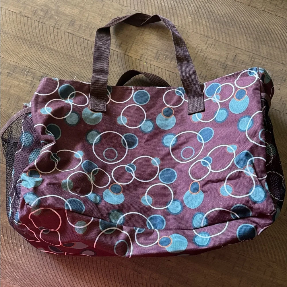 Stylish Brown Patterned Women's Bag